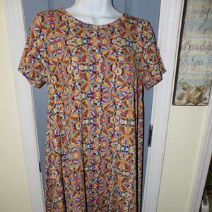LuLaRoe Multi-Colored Circle Print Carly Dress